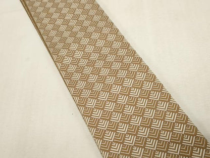 平和屋着物●男性　本場筑前博多織　角帯　松葉文　正絹　逸品　CABF6260dy