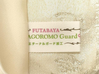 平和屋着物●西陣　河合美術織物謹製　六通柄袋帯　松葉文　銀糸　正絹　逸品　CABF6269dy