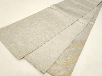 平和屋着物●太鼓柄袋帯　流線美文　金糸　正絹　逸品　CABF6290dy
