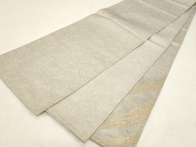 平和屋着物●太鼓柄袋帯　流線美文　金糸　正絹　逸品　CABF6290dy