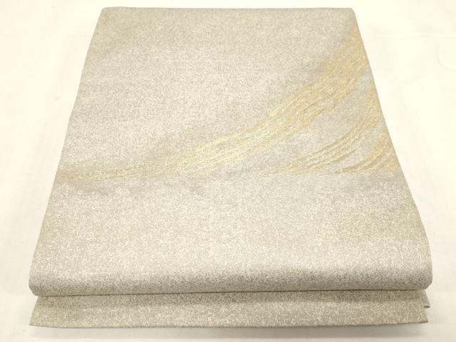 平和屋着物●太鼓柄袋帯　流線美文　金糸　正絹　逸品　CABF6290dy
