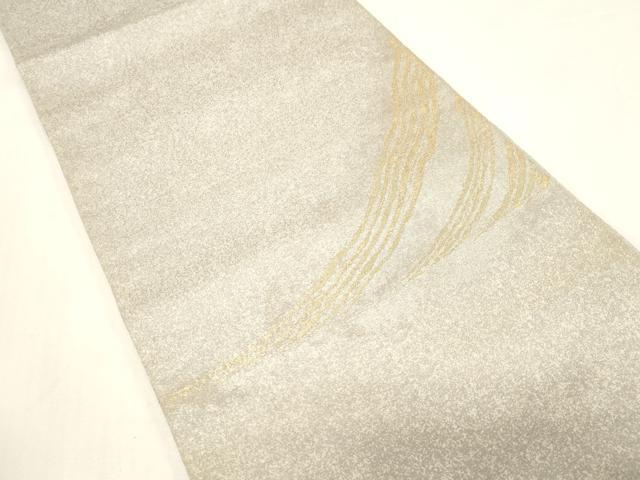 平和屋着物●太鼓柄袋帯　流線美文　金糸　正絹　逸品　CABF6290dy