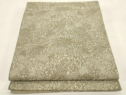 平和屋着物●木村正明　全通柄袋帯　彫刻絵図　松竹梅に亀　銀通し地　正絹　逸品　CABF6304dy