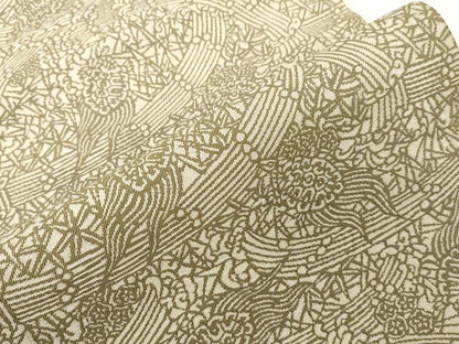 平和屋着物●木村正明　全通柄袋帯　彫刻絵図　松竹梅に亀　銀通し地　正絹　逸品　CABF6304dy