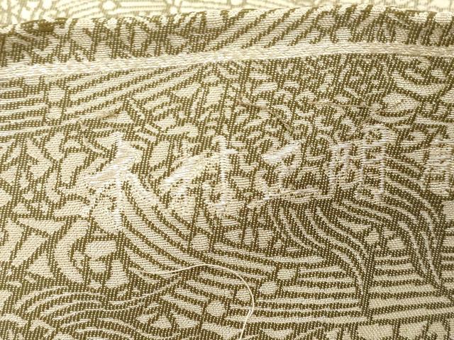 平和屋着物●木村正明　全通柄袋帯　彫刻絵図　松竹梅に亀　銀通し地　正絹　逸品　CABF6304dy