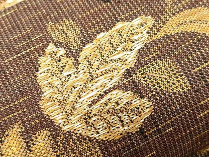 平和屋着物●六通柄袋帯　花鳥文　金糸　坂下織物謹製　正絹　逸品　CABF6311dy