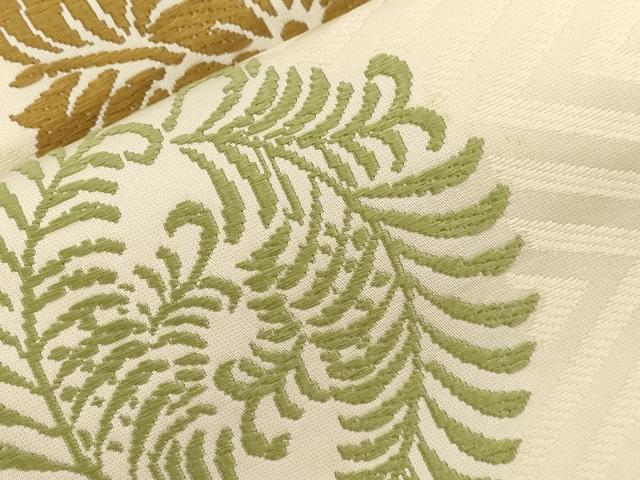 平和屋着物●西陣　川島織物　九寸名古屋帯　唐織　草花丸文　正絹　逸品　CABF6320dy