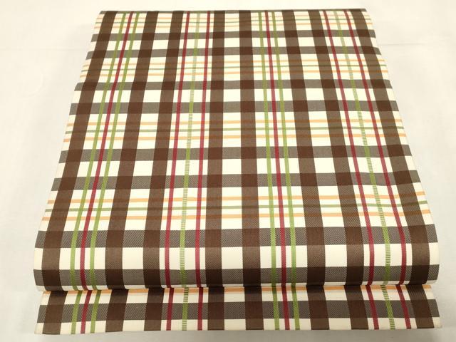 平和屋着物●九寸開き名古屋帯　格子柄　正絹　逸品　CABF6321dy