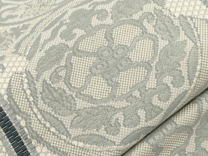 平和屋着物●本場筑前博多織　八寸名古屋帯　花丸文　正絹　逸品　未使用　CABF6339dy