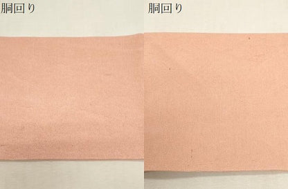 平和屋着物●九寸名古屋帯　紬地　型染め　舞蝶文　正絹　逸品　CABF6355dy