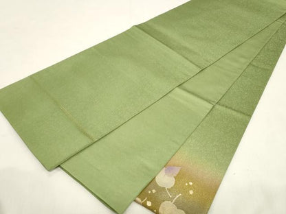 平和屋着物●太鼓柄袋帯　草木文　金通し地　正絹　逸品　CABF6362dy