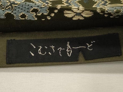 平和屋着物●こむさでもーど・COMME CA DU MODE　六通柄　京袋帯　孔雀花丸文　金糸　正絹　逸品　未使用　CABF6365dy