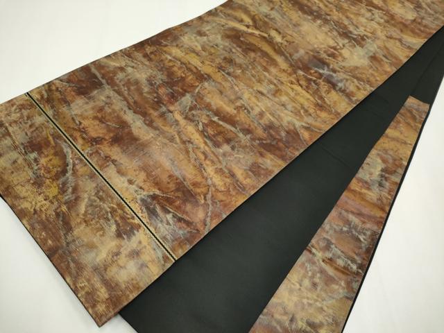 平和屋着物◎六通柄　京袋帯　霞文　引箔　正絹　逸品　CABF6410ou