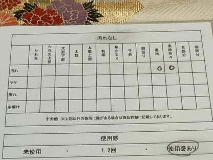 平和屋着物◎六通柄袋帯　唐織　都つづれ　金銀糸　正絹　逸品　CABF6415ou