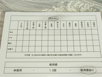 平和屋着物◎六通柄袋帯　立波文　銀糸　正絹　逸品　CABF6431ou