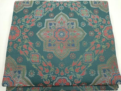 平和屋着物◎全通柄　本袋帯　正倉院花文　金銀糸　正絹　逸品　CABF6437ou