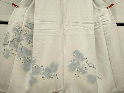 平和屋着物■訪問着 刺繍 枝梅文 正絹 逸品 CABF6441ou