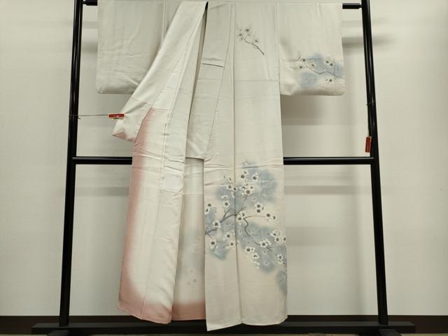 平和屋着物■訪問着 刺繍 枝梅文 正絹 逸品 CABF6441ou