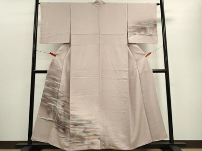 平和屋着物■訪問着 霞枝木文 暈し染め 正絹 逸品 CABF6446ou