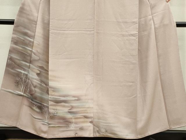 平和屋着物■訪問着 霞枝木文 暈し染め 正絹 逸品 CABF6446ou