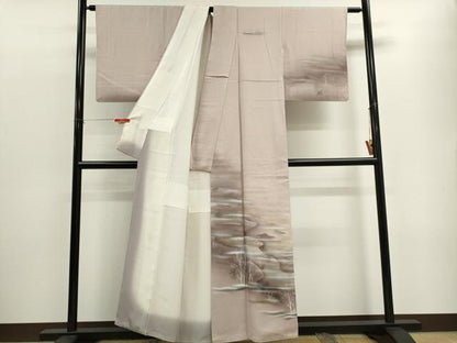 平和屋着物■訪問着 霞枝木文 暈し染め 正絹 逸品 CABF6446ou
