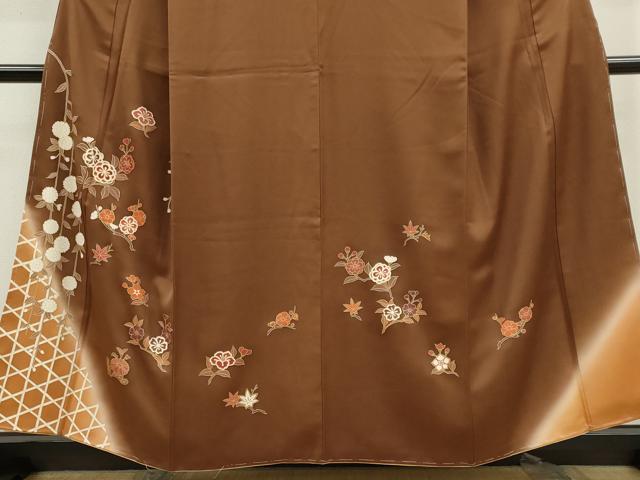 平和屋着物■訪問着 枝花文 暈し染め 金彩 正絹 逸品 CABF6449ou