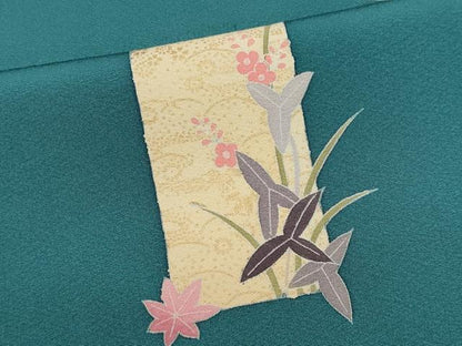 平和屋着物■訪問着 流水花文 金彩 正絹 逸品 CABF6451ou