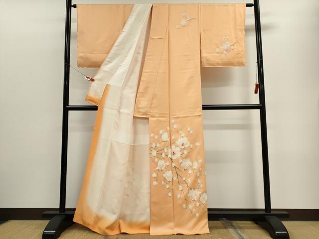 平和屋着物■訪問着 刺繍 枝花文 正絹 逸品 CABF6454ou