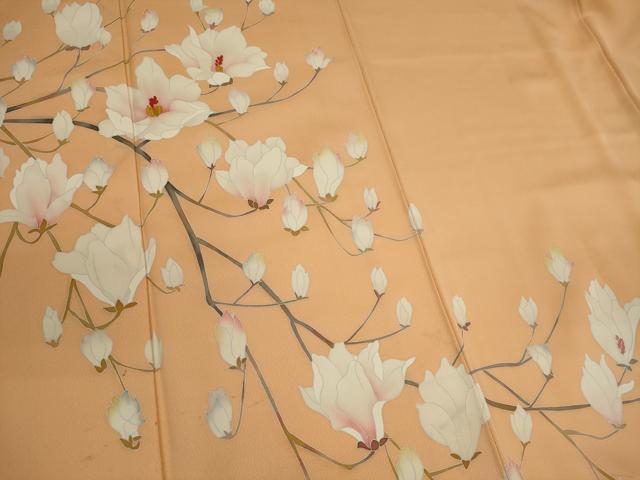 平和屋着物■訪問着 刺繍 枝花文 正絹 逸品 CABF6454ou