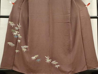 平和屋着物■訪問着 笹の葉文 正絹 逸品 CABF6457ou