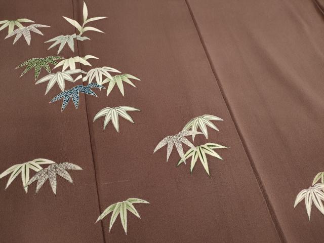 平和屋着物■訪問着 笹の葉文 正絹 逸品 CABF6457ou