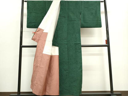 平和屋着物■上質な紬 霞文 正絹 逸品 CABF6466ou