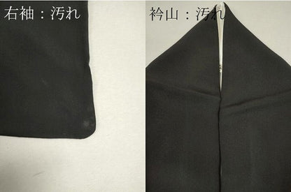 平和屋着物■豪華黒留袖 作家物 渡り橋飛鶴文 暈し染め 金彩 正絹 逸品 CABF6472ou