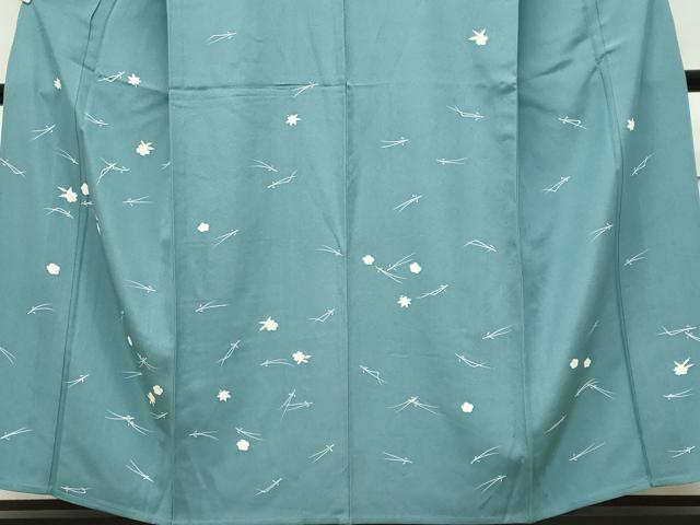 平和屋着物▽訪問着 単衣 溢れ松葉舞花文 正絹 逸品 CABF6475ou