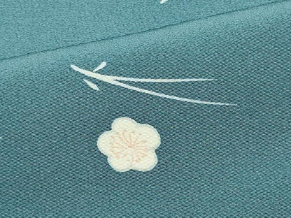 平和屋着物▽訪問着 単衣 溢れ松葉舞花文 正絹 逸品 CABF6475ou