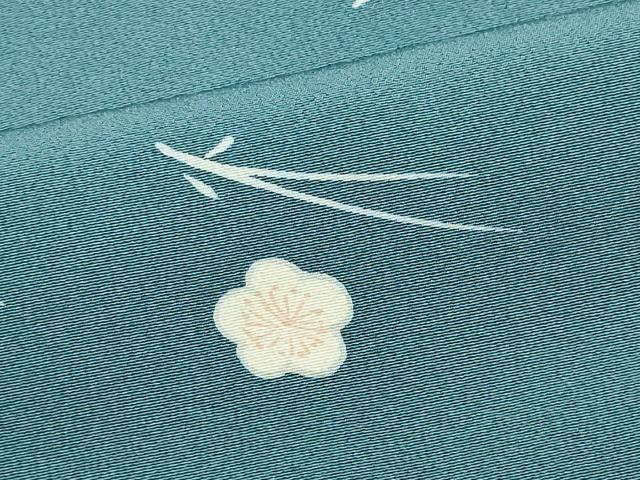 平和屋着物▽訪問着 単衣 溢れ松葉舞花文 正絹 逸品 CABF6475ou