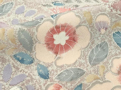 平和屋着物▽上質な小紋　単衣　辻が花　正絹　逸品　未使用　CABF6478ou