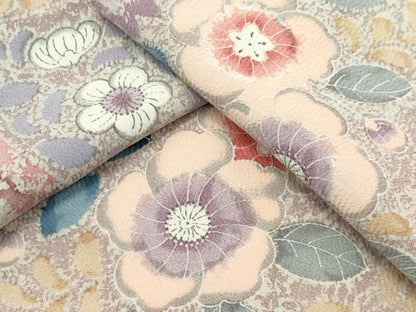 平和屋着物▽上質な小紋　単衣　辻が花　正絹　逸品　未使用　CABF6478ou