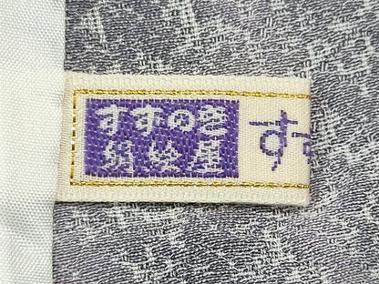 平和屋着物▽訪問着　単衣　絞り　舞桜文　　正絹　逸品　CABF6489ou