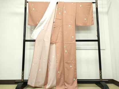 平和屋着物▽小紋　単衣　花丸文　さんび謹製　洗える着物　未使用　CABF6490ou