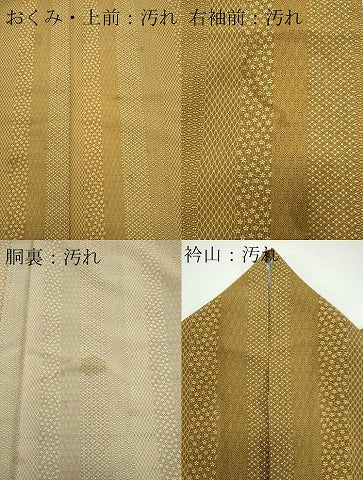 平和屋着物▽江戸小紋　単衣　花間道　洗える着物　CABF6491ou