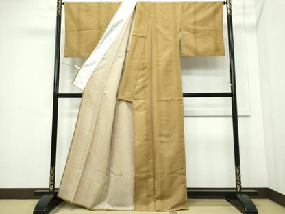 平和屋着物▽江戸小紋　単衣　花間道　洗える着物　CABF6491ou