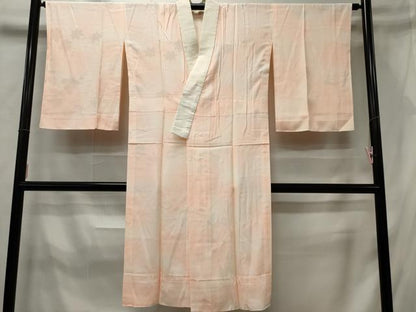 平和屋着物■長襦袢　無双仕立て　枝梅地紋　暈し染め　正絹　逸品　CABF6516ou