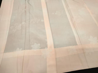 平和屋着物■長襦袢　無双仕立て　枝梅地紋　暈し染め　正絹　逸品　CABF6516ou