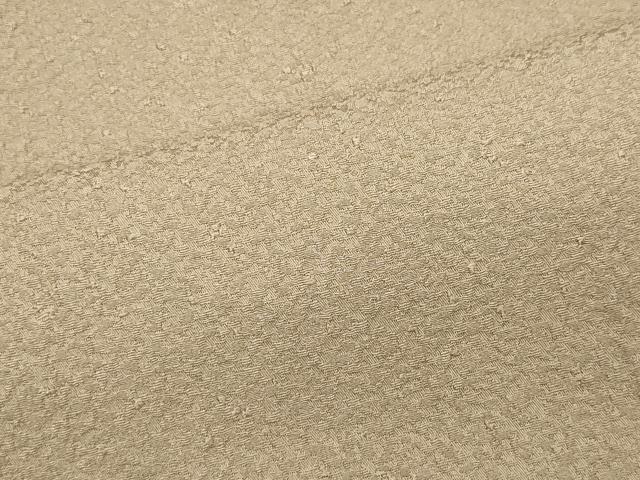 平和屋着物■上質な色無地 白橡色 正絹 逸品 CABF6518ou
