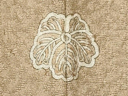 平和屋着物■上質な色無地 白橡色 正絹 逸品 CABF6518ou