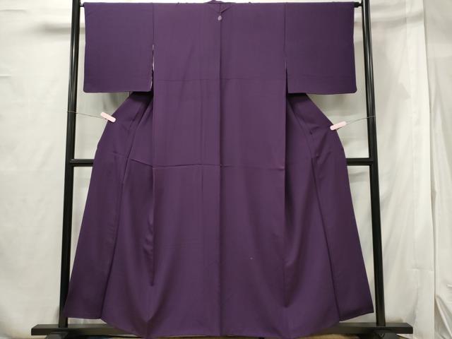 平和屋着物■上質な色無地 桑の実色 正絹 逸品 CABF6519ou
