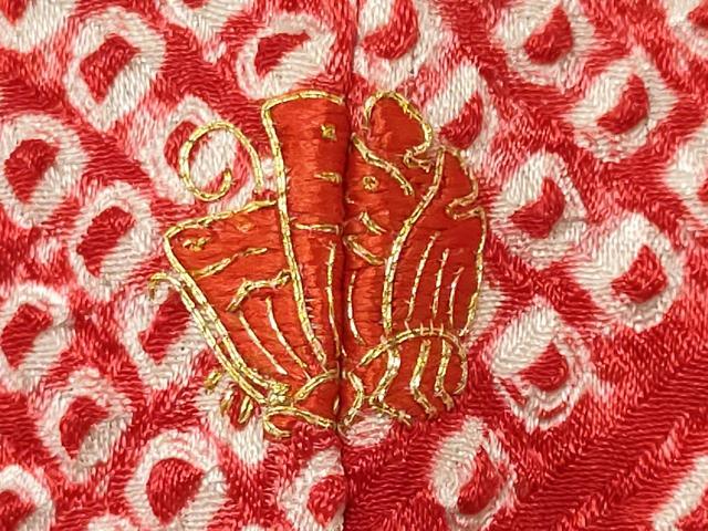 平和屋着物■豪華振袖 駒刺繍 絞り 舞花文 正絹 逸品 CABF6522ou