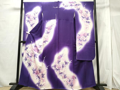 平和屋着物■豪華振袖 枝花文 暈し染め 金彩 正絹 逸品 CABF6527ou
