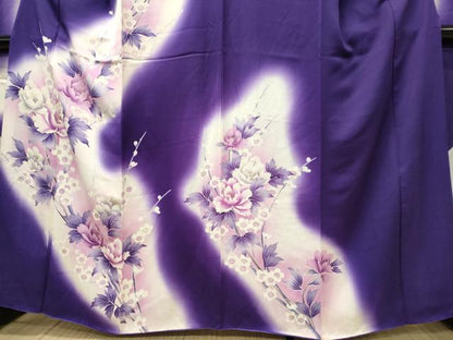 平和屋着物■豪華振袖 枝花文 暈し染め 金彩 正絹 逸品 CABF6527ou
